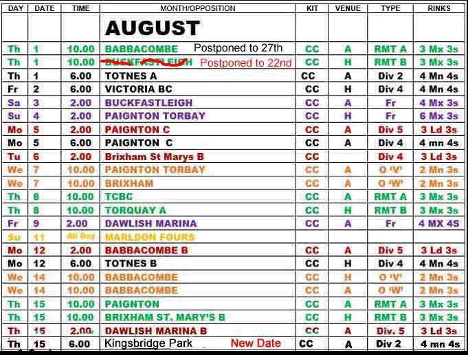 The August fixturelist part1 image