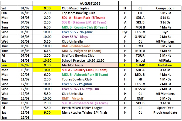 The August fixturelist part1 image