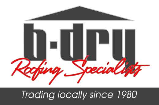 B dry roofing logo