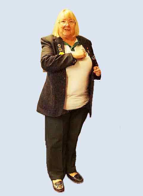 Maureen in club uniform