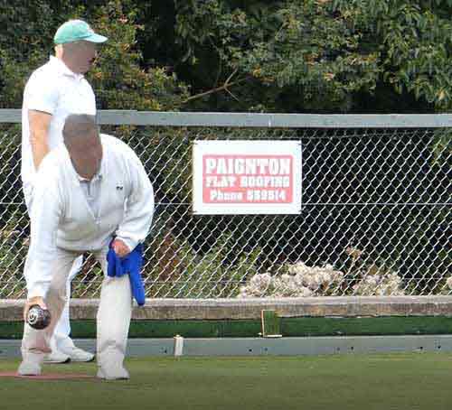 example of sponsors sign 
near green