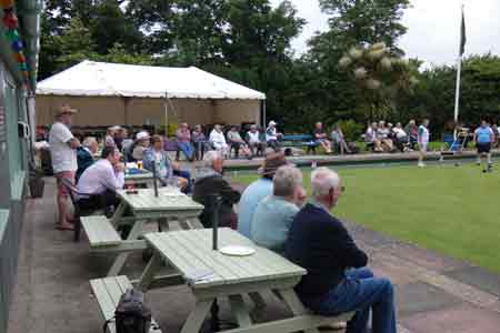 Spectators watching a game